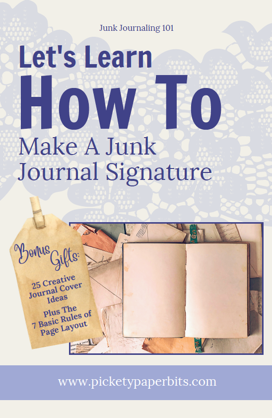 How to Make A Junk Journal Signature