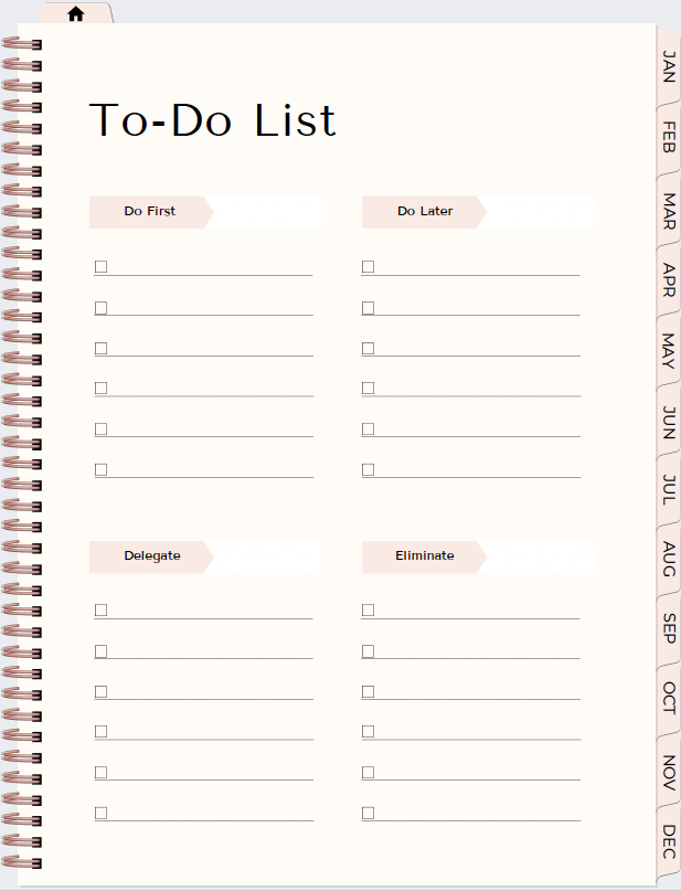 Pink Lace Hyperlinked Planner