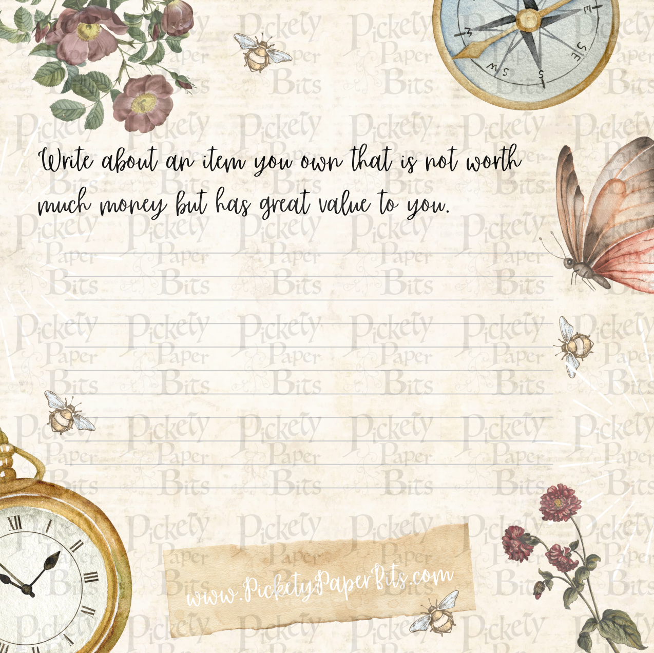 Journal Writing Prompts: 28 Ready-To-Print Cards