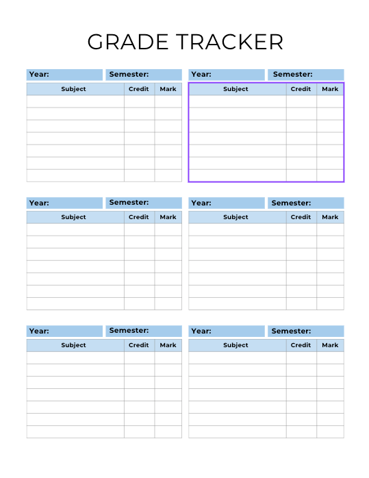 Smart & Simple Digital Student Planner