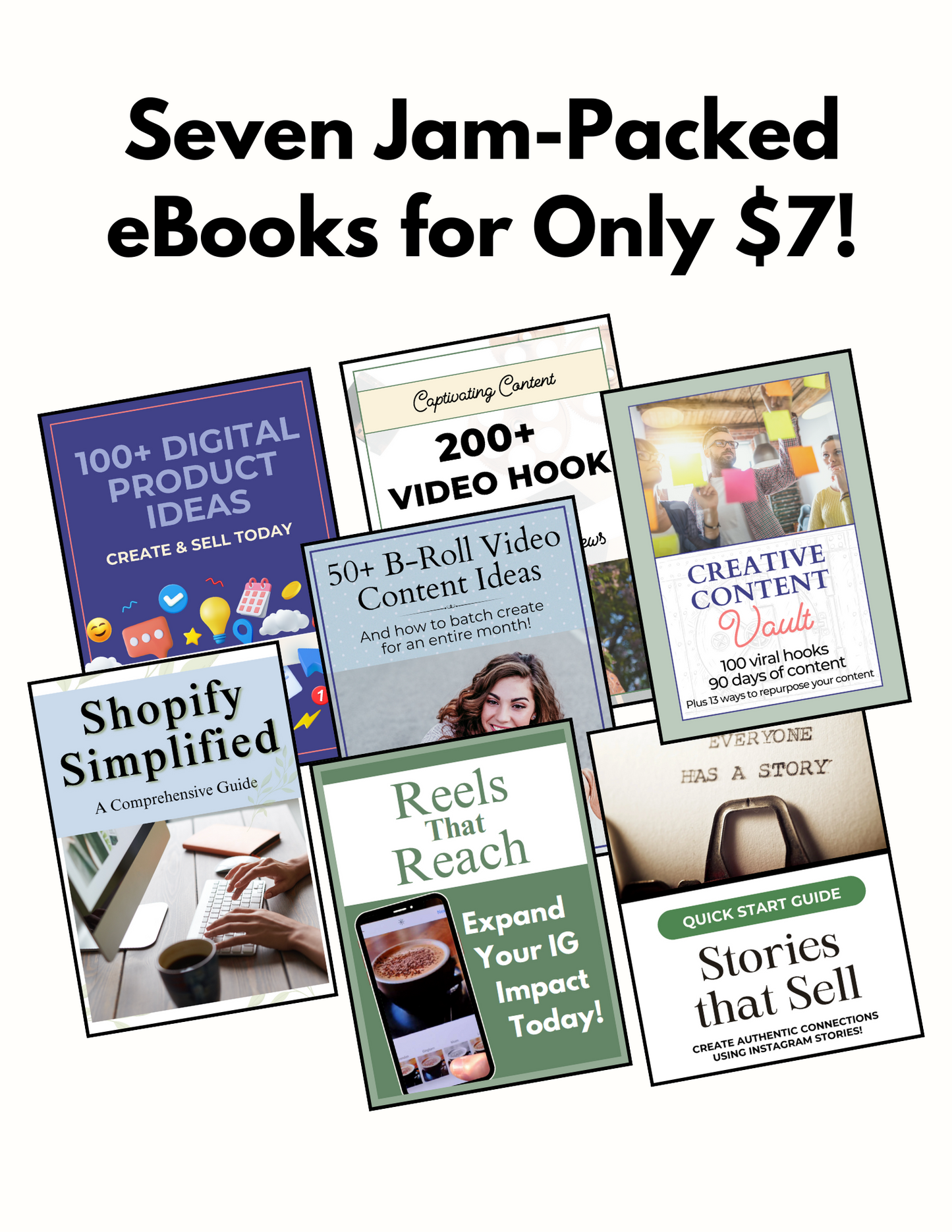 Seven eBooks for ONLY $7