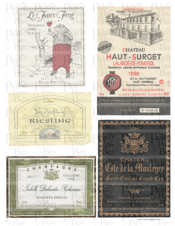 Wine Label Collection DigiKit