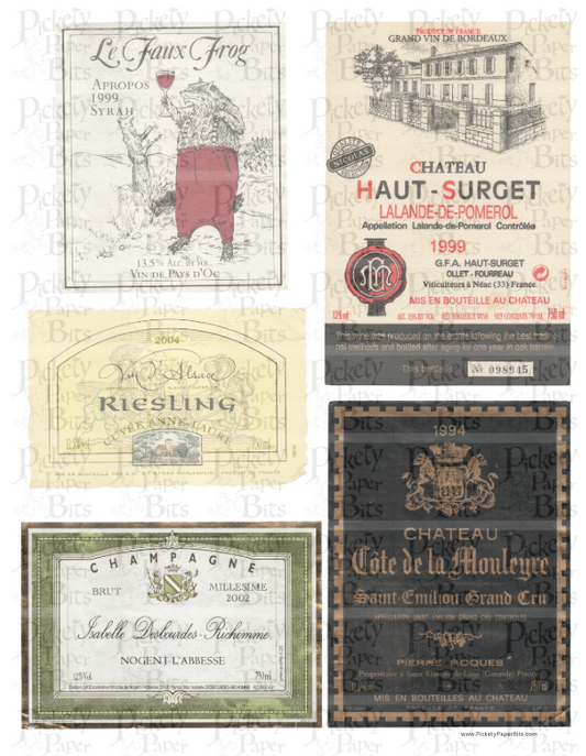 Wine Label Collection DigiKit