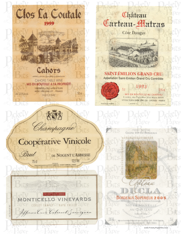 Wine Label Collection DigiKit