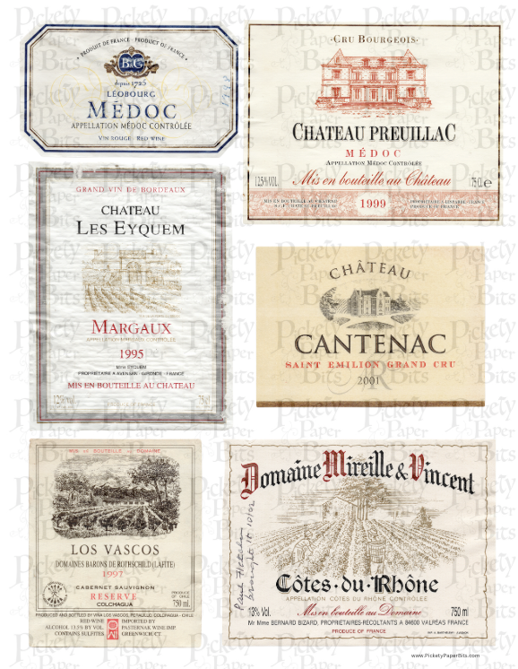 Wine Label Collection DigiKit
