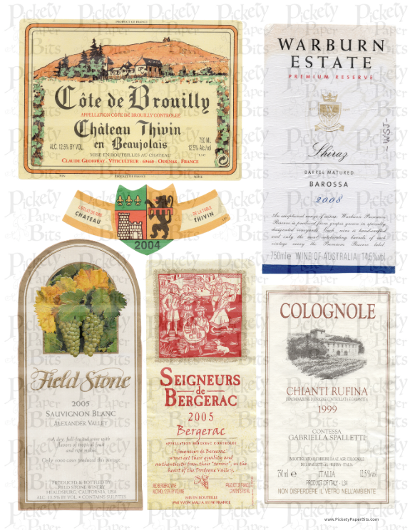 Wine Label Collection DigiKit
