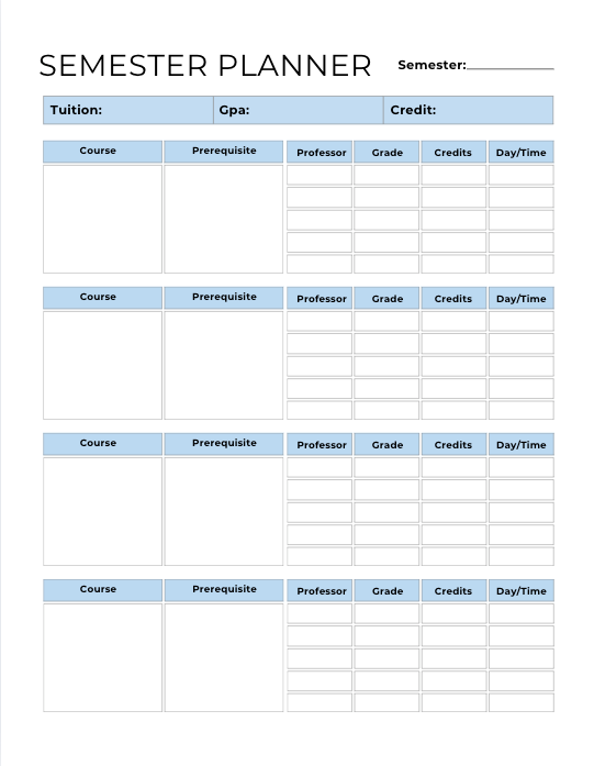 Smart & Simple Digital Student Planner