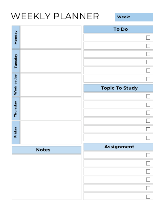 Smart & Simple Digital Student Planner