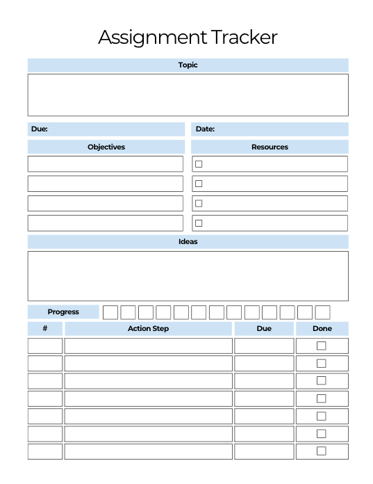 Smart & Simple Digital Student Planner